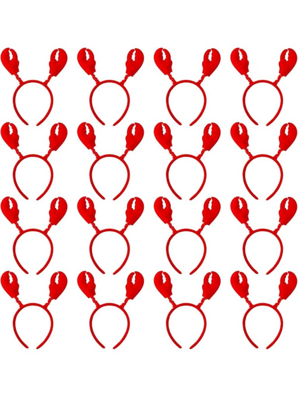 16Pcs Realistic Seafood Boil Headbands, Crawfish Party Hats, Ocean Theme Decor